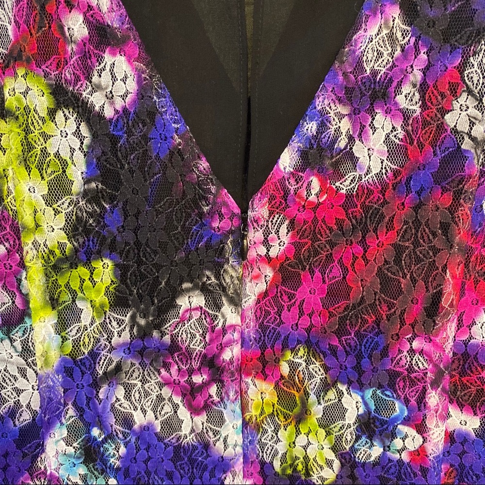Sandro colorful lace dress - Picture 5 of 7